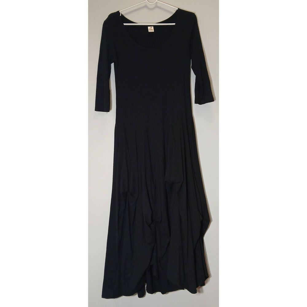 Magdalena California womens size 10 long midi dress draped witchy gothic glam